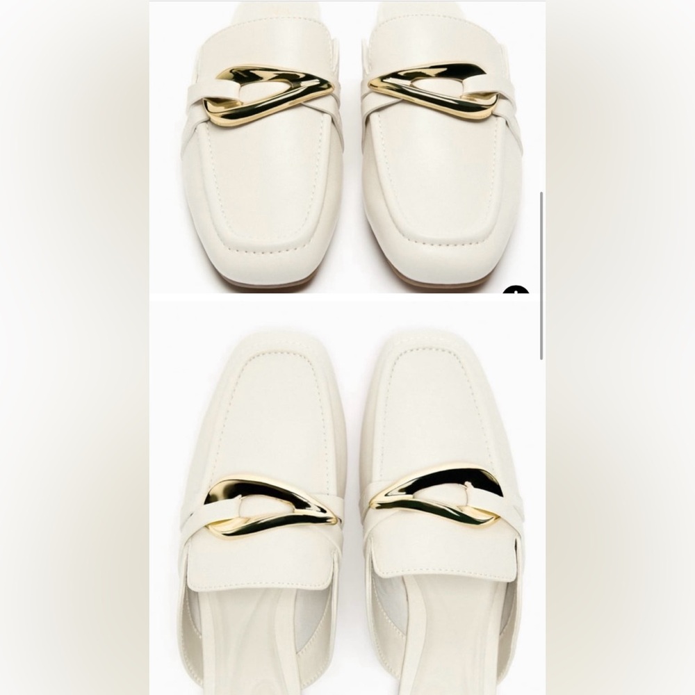 Metal embellished mule loafers. - Picture 2 of 5